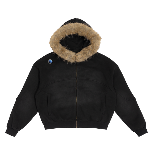 SPLURGE GAF Detachable Fur Hoodie